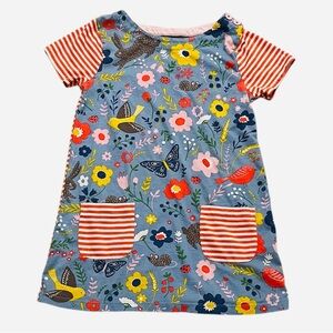 Mini Boden 9-10 short sleeve tunic top mixed print